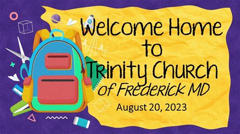 Trinity Umc Frederick Sunday Service 8 20 23 Youtube