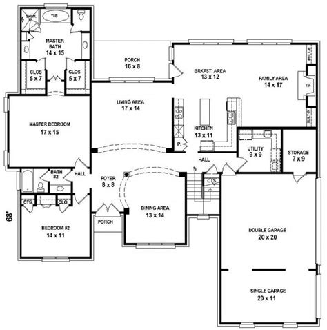 3 bedroom 3.0 bath 1,107 sq. Luxury 5 Bedroom 3 Bath House Plans - New Home Plans Design