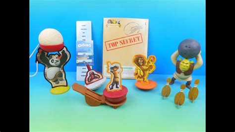 2014 Dreamworks Animation Set Of 6 Wendys Collection Meal Movie Toys