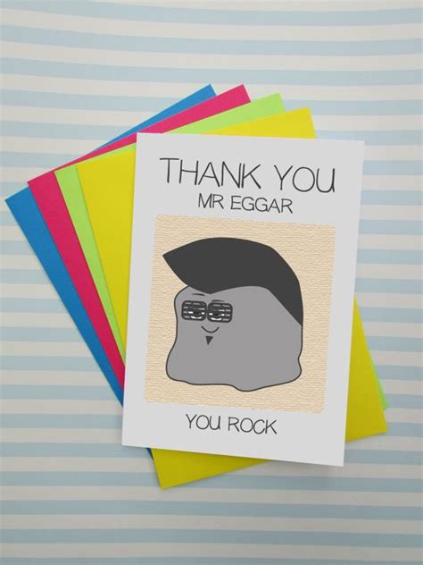 You Rock Personalised Thank You Card Puns Funny Thank You Card
