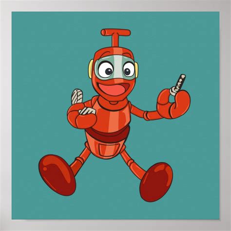 Nono The Little Robot Character Of Ulysse 31 Poster Zazzle