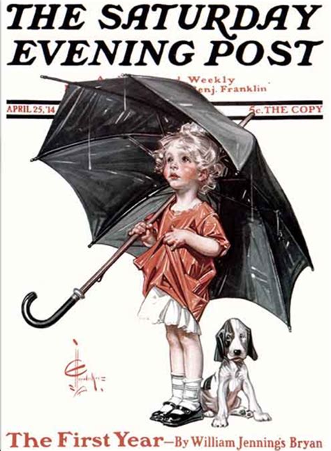 Beyond The Canvas April Showers By Jc Leyendecker The Saturday