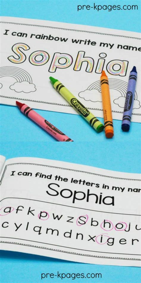 Editable Name Books Pre K Pages Kindergarten Name Activities