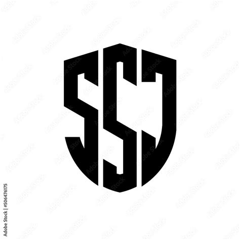 Vecteur Stock Ssj Letter Logo Design Ssj Modern Letter Logo With Black Background Ssj Creative