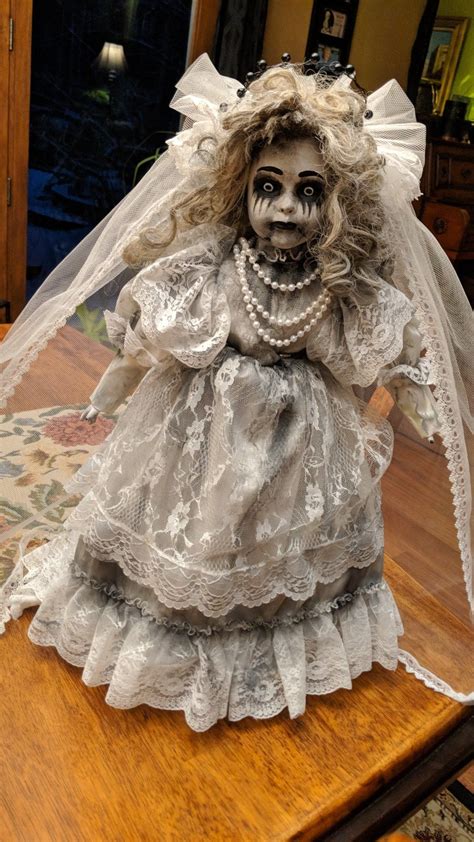 Transformer Une Poupée En Porcelaine En Poupée Halloween - Ghost Bride Doll | Scary baby dolls, Scary dolls, Creepy baby dolls