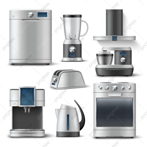 Household Appliances Vector Design Images D Kitchen Appliances