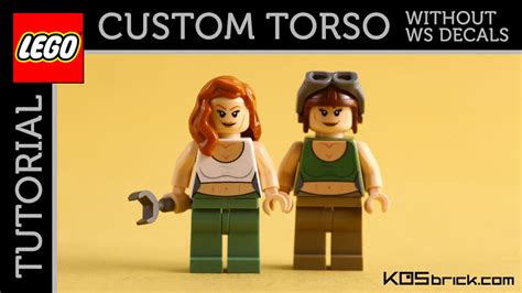 Custom Minifigure Torso Without Using Water Slide Decals Flickr