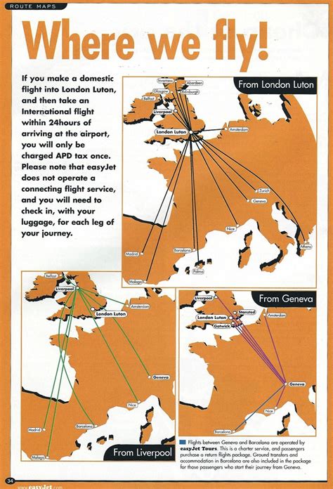 Easyjet Route Map From Gatwick