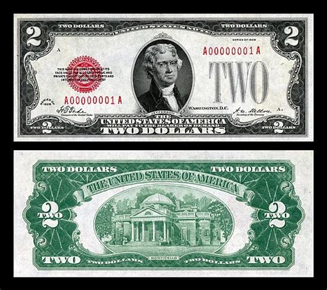 Dwudolarowy Banknot Stanów Zjednoczonych United States Two Dollar Bill Abcdefwiki