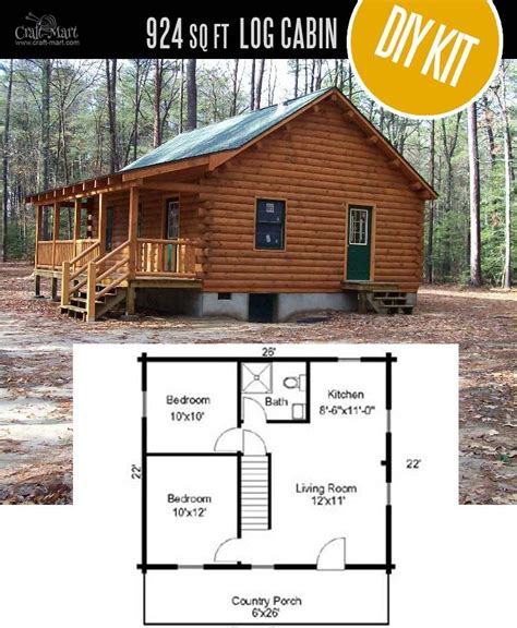 Tiny Log Cabin Kits Easy Diy Project Pre Built Cabins Small Log
