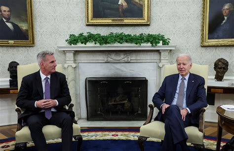 Biden Mccarthy Looking To Close Us Debt Ceiling Deal For Two Years