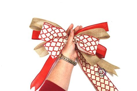 How To Tie Multiple Ribbon Bow Diy Wreath Bow Diy Bow Wreath Decor