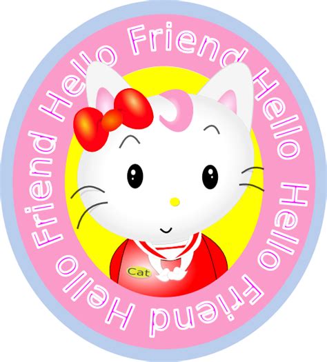 Hello Friend Cat Clip Art At Vector Clip Art Online