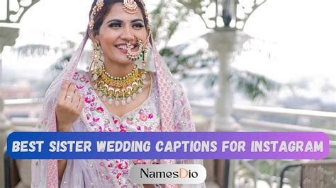 Cute Sister Wedding Captions For Instagram Archives Namesdio
