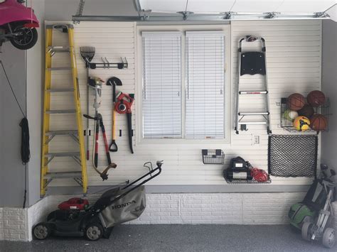 In The Garage Slat Wall Garage And Closet Organization And