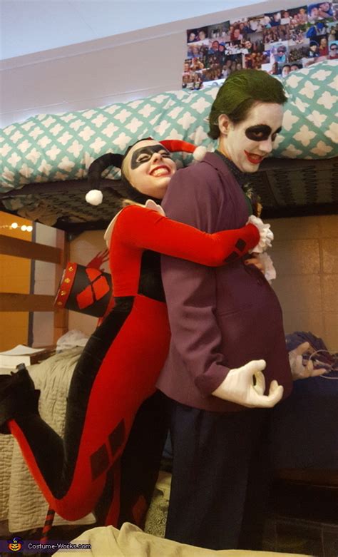 Harley Quinn And The Joker Couple Costume No Sew Diy Costumes Photo 45