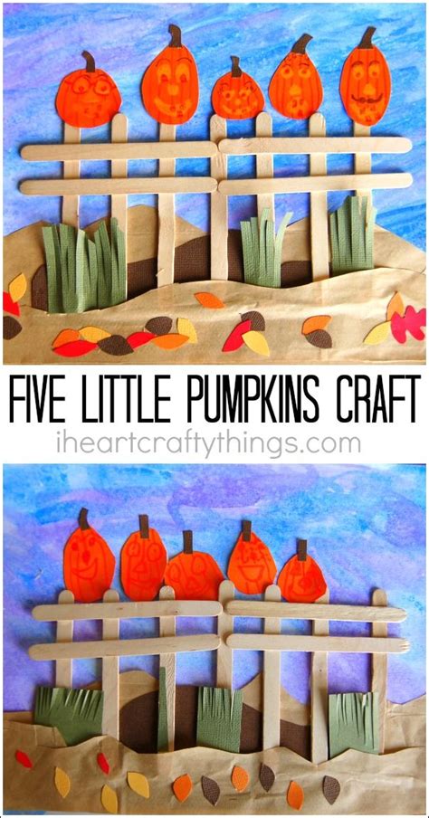 Five Little Pumpkins Craft Kids Will Love Halloween Crafts For Kids