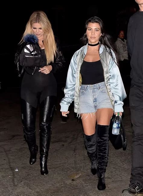 khloe kardashian flashes famous derriére in see through catsuit as she attends beyonce concert