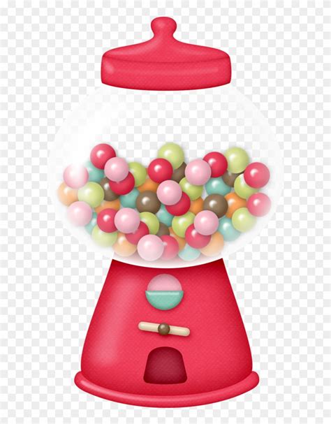Bubblegum Machine 2 Gumballs Machine Bubble Gum Balls Clipart Library