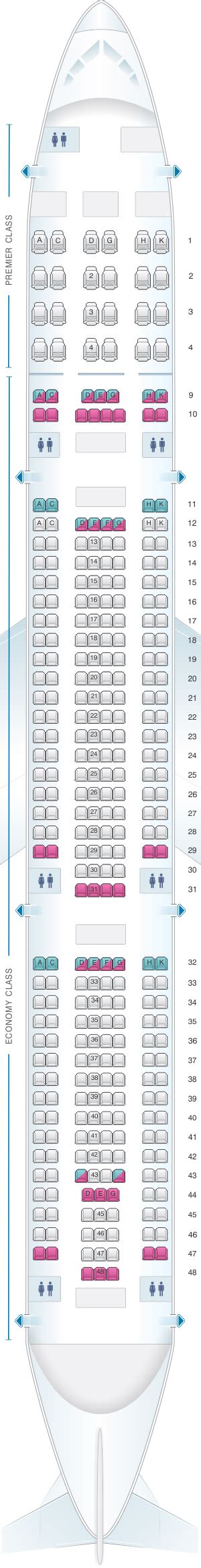 Seat Map Aer Lingus Airbus A330 300