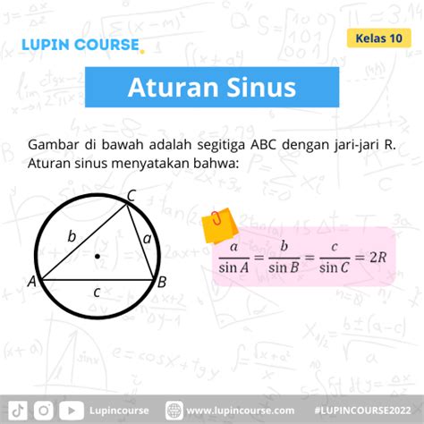 Rumus Aturan Sinus Dan Cosinus Trigonometri Kelas