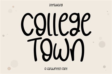 College Town Font By Wanida Toffy · Creative Fabrica