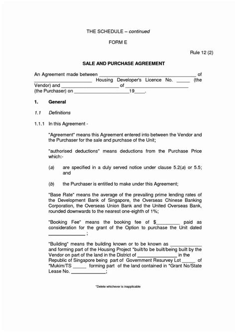 Share Purchase Agreement Template Singapore Rental Agreement