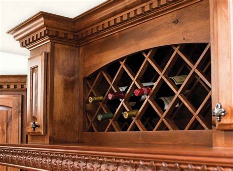 To buy, choose from the options below. Wood Wine Bottle Lattice Solid wood bottle lattice available in alder, cherry, maple or oak ...