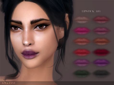 Lipstick A03 By Angissi At Tsr Sims 4 Updates