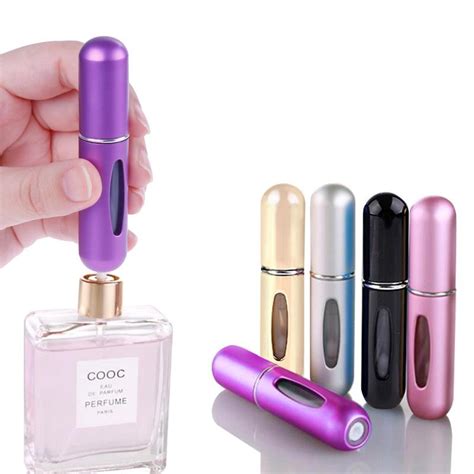 Ml Portable Mini Refillable Perfume Bottle With Spray Scent Pump Empty Cosmetic Containers