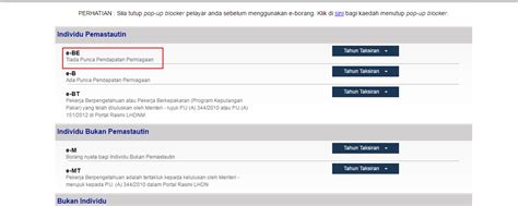 Kalau tak faham boleh tinggalkan komen,nanti. Tutorial Cara Isi borang BE secara e-Filing LHDN - Tinta ...