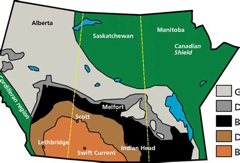 Major Soil Zones Of The Canadian Prairie Provinces The Brown Dark