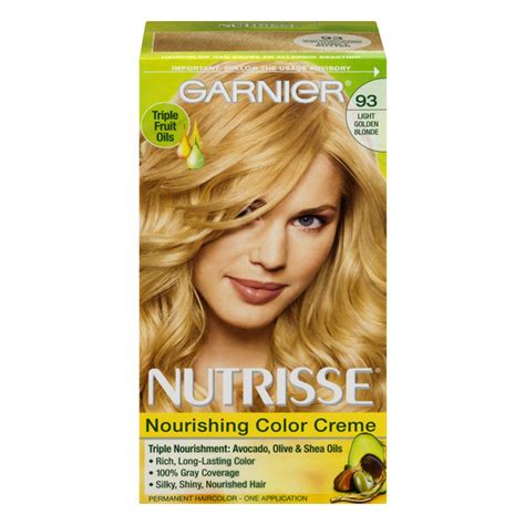 Save On Garnier Nutrisse Permanent Nourishing Color Creme 93 Light Golden Blonde Order Online