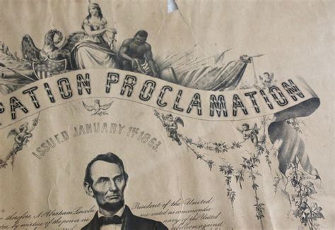 1865 Emancipation Proclamation Issued January 14 1863 Lithograph By The Great Republic