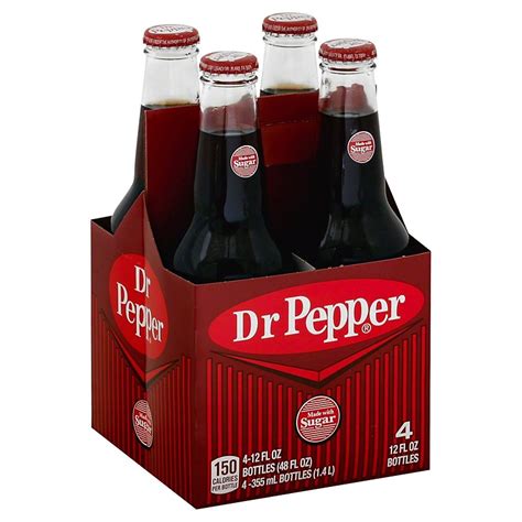 Dr Pepper Soda Made With Sugar 12 Oz Glass Bottles Shop Soda At H E B