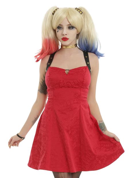 Dc Comics Suicide Squad Harley Quinn Red Dress Hot Topic