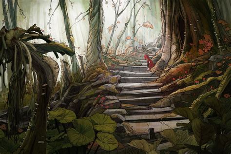 Forest Path Eve Berthelette Scenic Art Forest Path Artwork