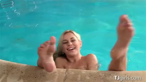 Beautiful Blonde Shows Her Wet Pussy