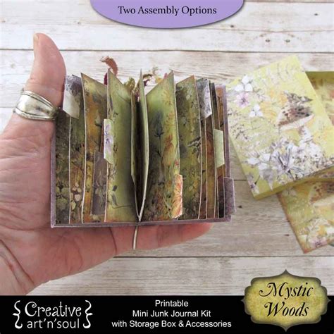 Printable Mini Junk Journals Creative Artnsoul Store Diy Journal