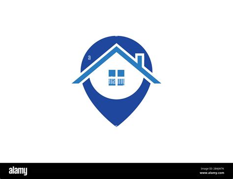 House Location Icon Map Pointer Silhouette Symbol Real Estate
