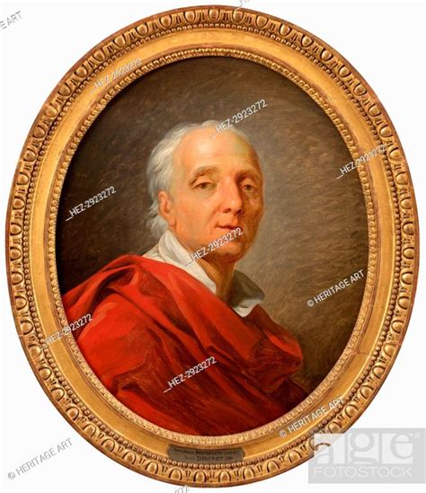 Portrait Of Denis Diderot 1713 1784 Writer And Philosopher 1784