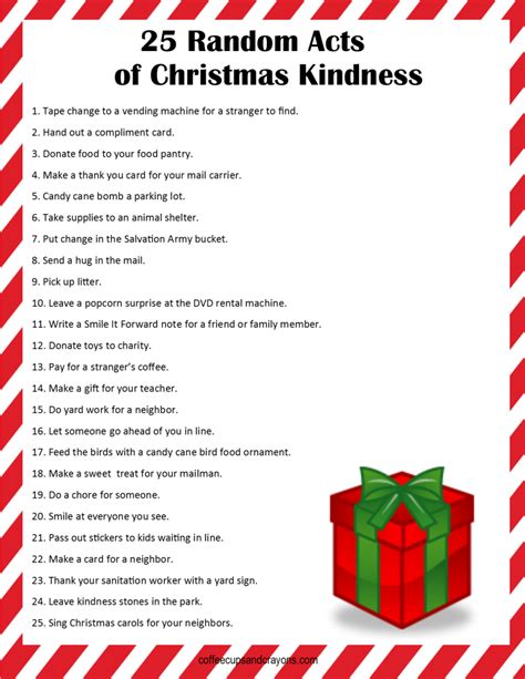 25 Random Acts Of Christmas Kindness