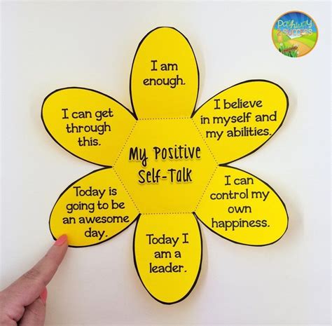 Positive Self Talk Flower Craft Incorporate Hands On Crafts As A Way