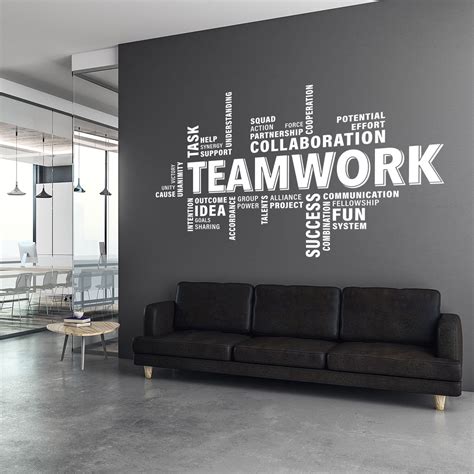 Buy Teamwork Wall Decal Teamwork Decal Office Wall Art Office Online In