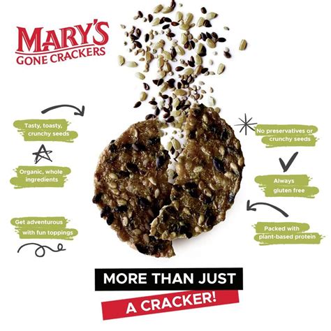 Marys Gone Crackers Super Seed Seaweed And Black Sesame 55 Ounce Ebay