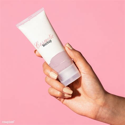 Woman Holding A Skin Care Product Mockup Premium Image By Rawpixel Com Mckinsey Cosmetics