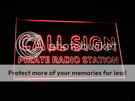wf tm custom call sign pirate radio station on air led neon sign ebay