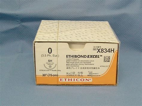 Ethicon X834h 0 Ethibond Suture 30 Sh Taperpoint Needle Da Medical