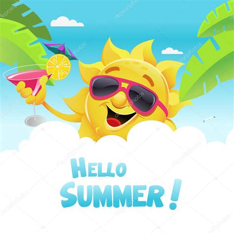 Hello Summer Stock Illustration By ©pinarince 74217623