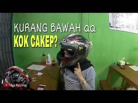 CEWEK PAKAI HELM FULL FACE ? - YouTube